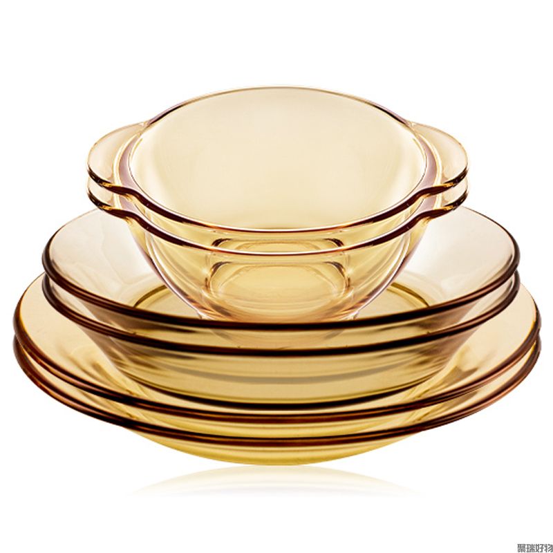 康宁晶尊八件套餐具套装
