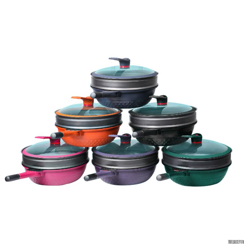 帝伯朗MIX米克斯二代钛钻不粘锅32cm